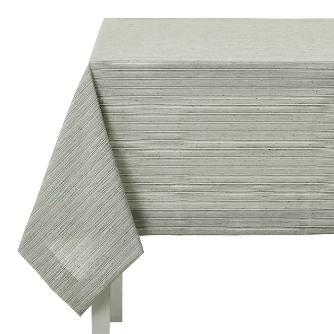 TOALHA DE MESA 1,60 M X 1,60 M TRILHA - SÁLVIA/NATURAL - Foto 3