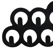 CABIDE PARA LENÇO/CINTO FLOCKY CÍRCULOS - PRETO - Foto 3