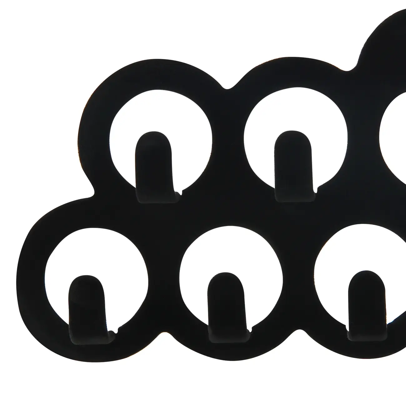 CABIDE PARA LENÇO/CINTO FLOCKY CÍRCULOS - PRETO - Foto 3