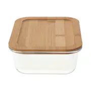 POTE HERMÉTICO 1,2 L BAMBU - INCOLOR/BAMBU - Foto 3