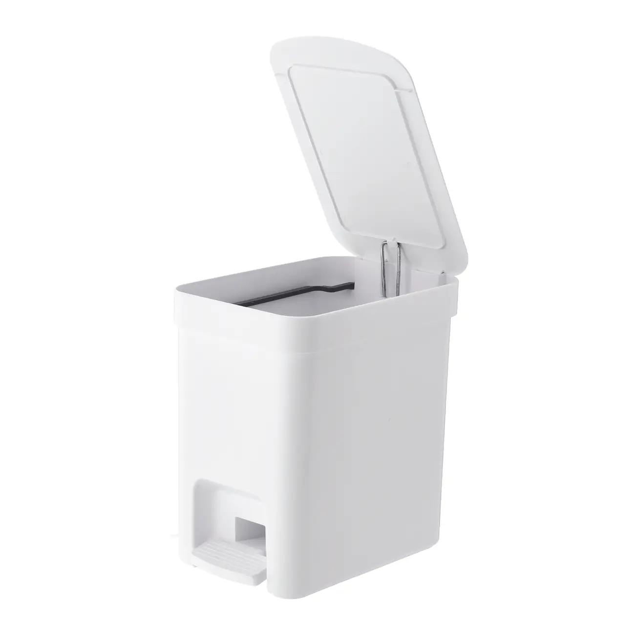 LIXEIRA COM PEDAL 6 L TRIUM - BRANCO - Foto 4