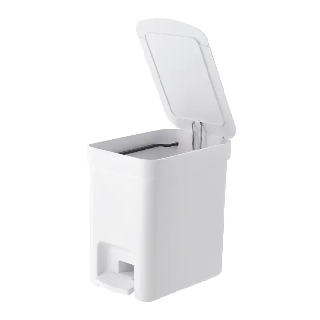 LIXEIRA COM PEDAL 6 L TRIUM - BRANCO - Foto 4