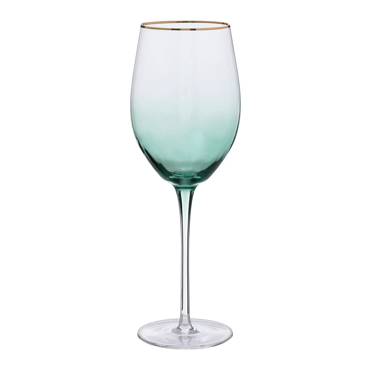 TAÇA ÁGUA/VINHO 545 ML EMERALD - DOURAD/VERDE - Foto 1
