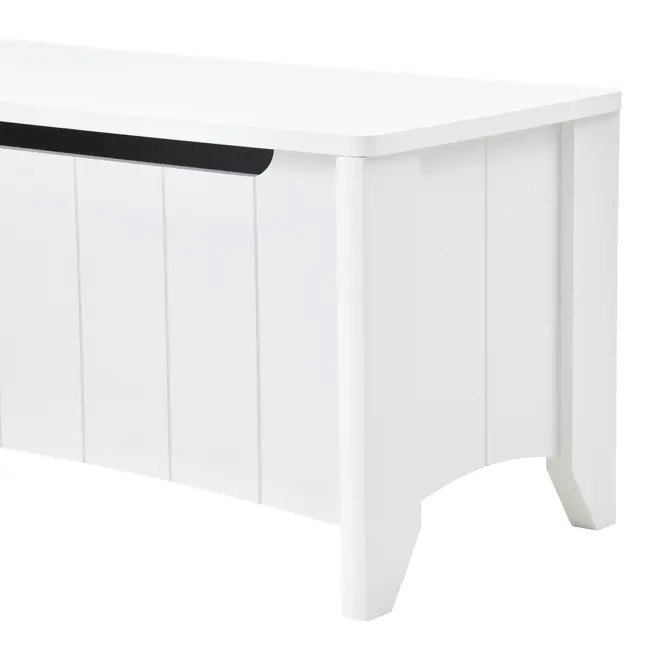 BAÚ 82 CM X 40 CM MON DIEU - BRANCO - Foto 8