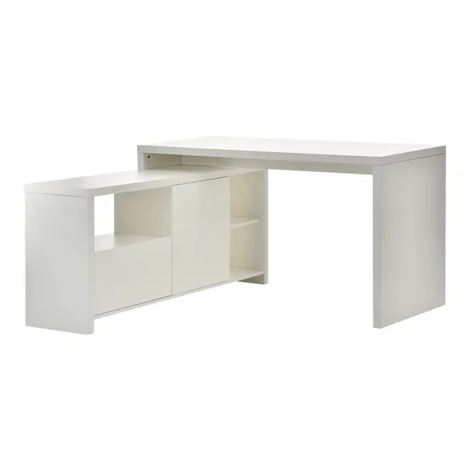 MESA COM BALCÃO 2 PORTAS 1,35 M X 1,35 M FIND - BRANCO - Foto 1