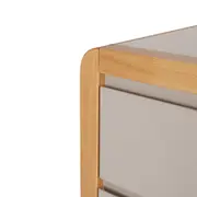 CÔMODA 4 GAVETAS 90 CM X 45 CM KANT - CAMELO/AMÊNDOA - Foto 10