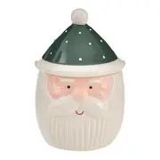 POTE DECORATIVO NOEL 14 CM HOHO HOME - ENGLISH GREEN/BRANCO - Foto 1