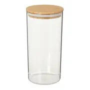 POTE HERMÉTICO REDONDO 1,5 L BAMBUCCI - INCOLOR/BAMBU - Foto 2