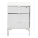 BRANCO/GRANILITE - GAVETEIRO PARA ESCRITÓRIO 3 GAVETAS SLEEK