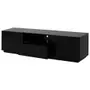 RACK 2 PORTAS/1 GAVETA 1,80 M X 40 CM ROOM - PRETO - Foto 5