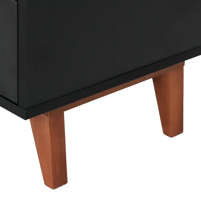 RACK 2 GAVETAS 1,20 M X 40 CM LIN - PRETO/NOZES - Foto 9
