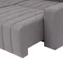 SOFÁ-CAMA RETRÁTIL E RECLINÁVEL 3 LUGARES SNOOZE - CINZA - Foto 14