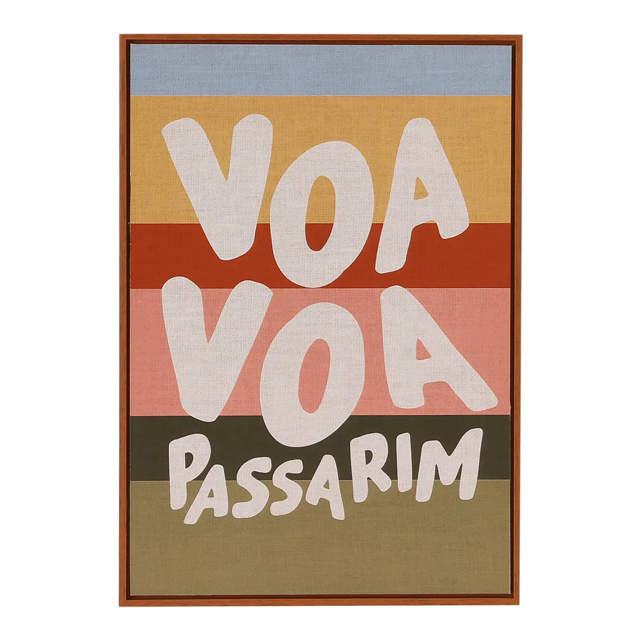 QUADRO 29 CM X 21 CM VOA PASSARIM - NOZES/MULTICOR - Foto 1