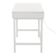 PENTEADEIRA COM ESPELHO 1,13 M X 55 CM REVEAL - BRANCO/PRATA - Foto 5