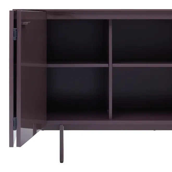 BUFFET 4 PORTAS 2 M X 45 CM THE FOLD - RUBY MOCHA - Foto 14