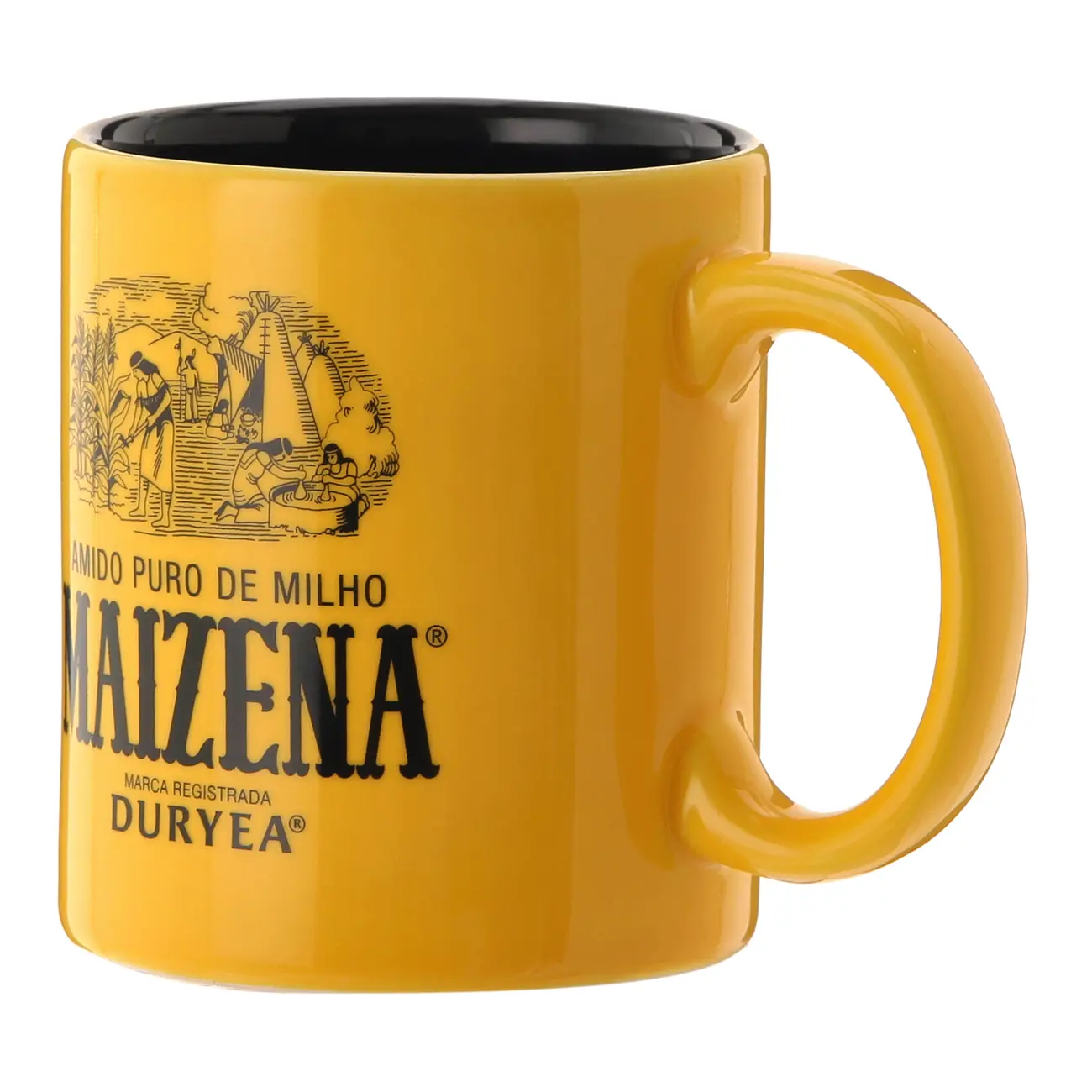 CANECA 300 ML MAIZENA - AMARELO/PRETO - Foto 4