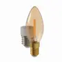 LÂMPADA VELA FILAMENTO E14 E27 3W 220V LUZ AMARELA TASCHIBRA - HANBAR - Foto 21
