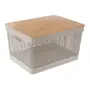CAIXA 22 CM X 39 CM X 29 CM GRID BAMBU - OFF WHITE/BAMBU - Foto 4