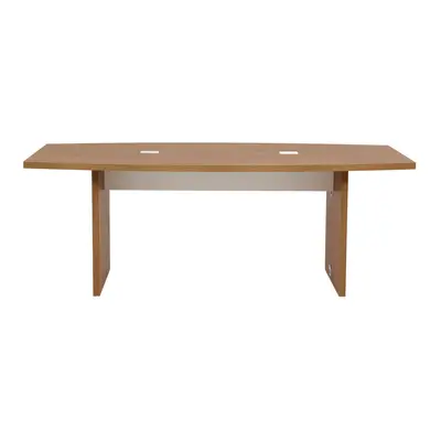 MESA REUNIÃO 2,10 M X 1,10 M COM CAIXA PARA CONECTIVIDADE BOSS