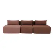 SOFÁ 4 LUGARES SHIRO - RUBY MOCHA/QUARTZO ROSA - Foto 1