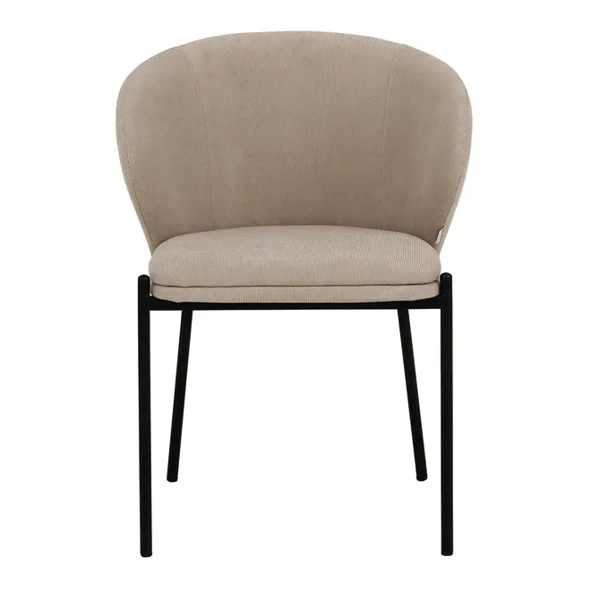 CADEIRA DE JANTAR KRONBLAD - PRETO/BEGE - Foto 2
