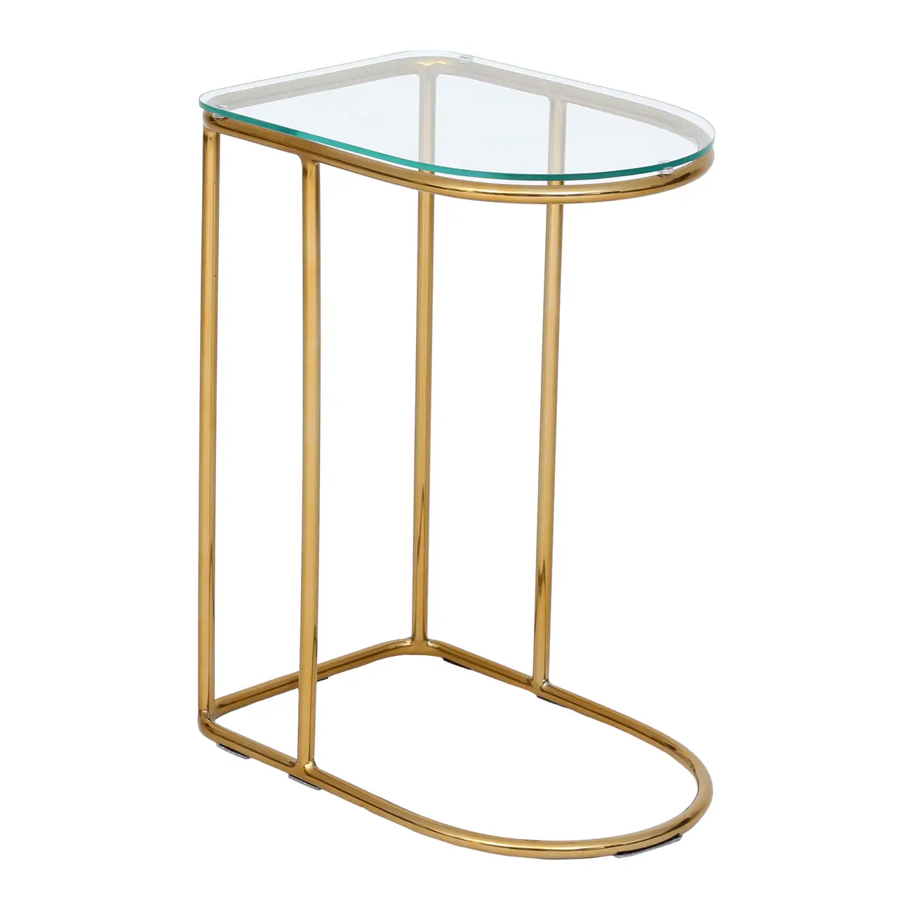 MESA LATERAL 64 CM X 32 CM DAZZLE - OURO/INCOLOR - Foto 2