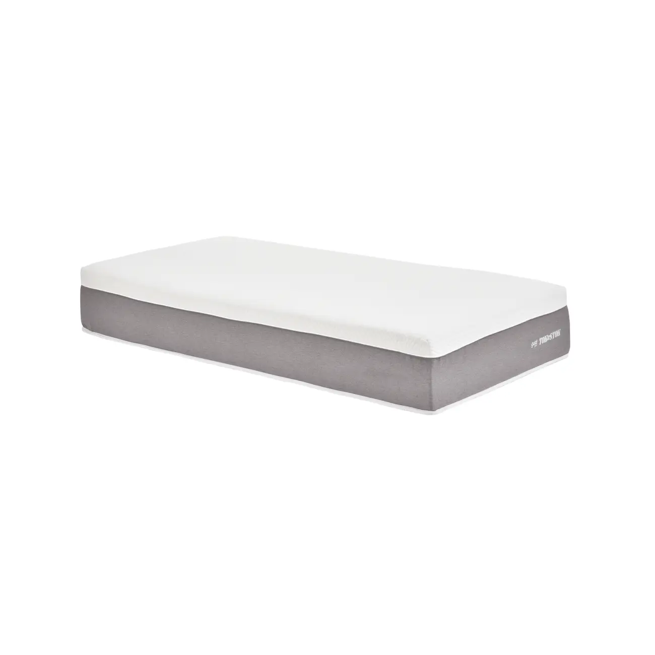 COLCHÃO SOLTEIRO VISCO LÁTEX COM MOLAS ENSACADAS 88 CM X 1,88 M X 30 CM TATOU GULDI - CINZA/BRANCO - Foto 2