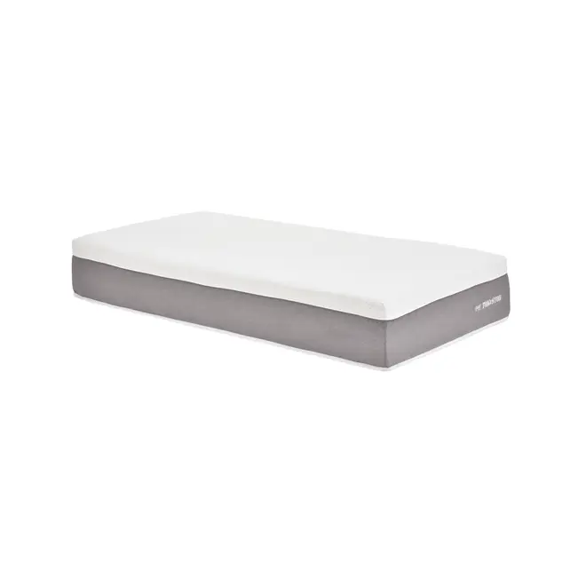 COLCHÃO SOLTEIRO VISCO LÁTEX COM MOLAS ENSACADAS 88 CM X 1,88 M X 30 CM TATOU GULDI - CINZA/BRANCO - Foto 2