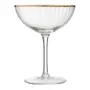 TAÇA COQUETEL 250 ML RUTILO DOURADO - INCOLOR/OURO - Foto 1