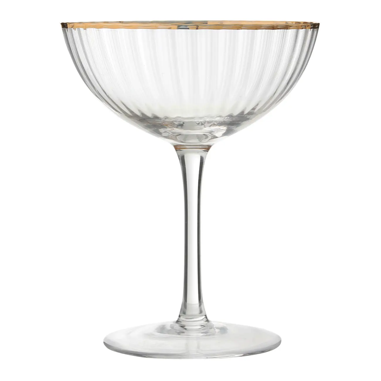 TAÇA COQUETEL 250 ML RUTILO DOURADO - INCOLOR/OURO - Foto 1