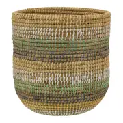 CESTO 40 CM X 40 CM X 45 CM JERI - FIBRA NATURAL/MULTICOR - Foto 2