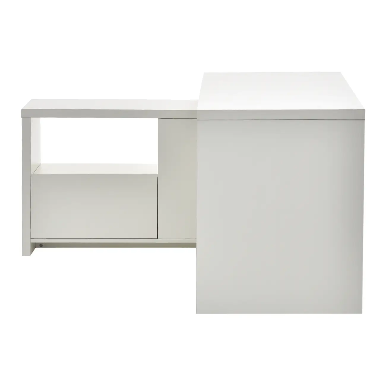 MESA COM BALCÃO 2 PORTAS 1,35 M X 1,35 M FIND - BRANCO - Foto 3