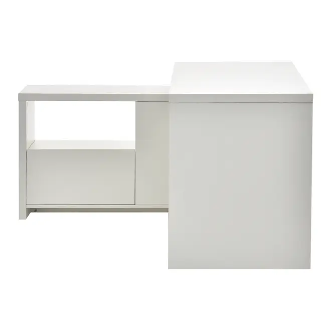 MESA COM BALCÃO 2 PORTAS 1,35 M X 1,35 M FIND - BRANCO - Foto 3