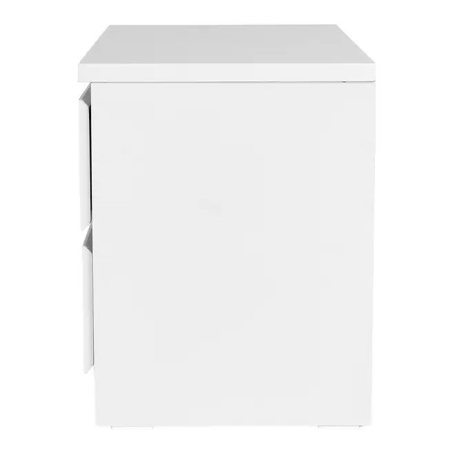 MESA DE CABECEIRA 2 GAVETAS MINCE - BRANCO - Foto 4