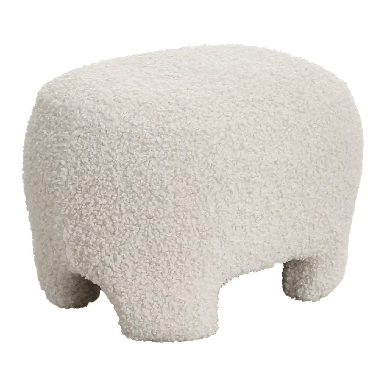 PUFF GUINEA - BOUCLÉ NATURAL - Foto 4