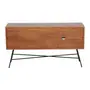 RACK 1,20 M X 36 CM MID CENTURY - PRETO/NOZES - Foto 5