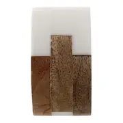 ARGOLA PARA GUARDANAPO CONJUNTO COM 2 PEÇAS MANGO - CASTANHO/OFF WHITE - Foto 5