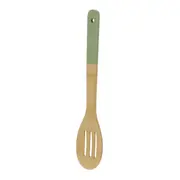 COLHER VAZADA 30 CM BAMBUMIX - SÁLVIA/NATURAL - Foto 2