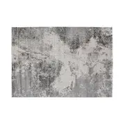 TAPETE 1,40 M X 2 M CETUS - CINZA/PRETO - Foto 1