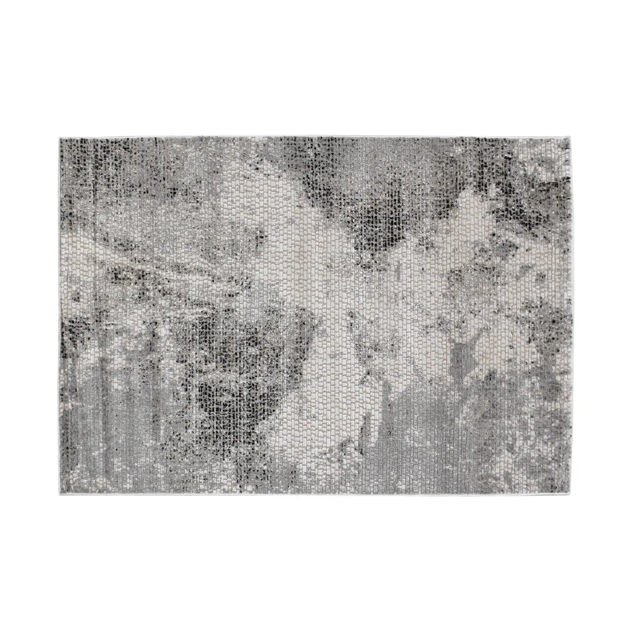 TAPETE 1,40 M X 2 M CETUS - CINZA/PRETO - Foto 1