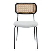 CADEIRA DE JANTAR MCM ORIENT - PRETO/NATURAL - Foto 2