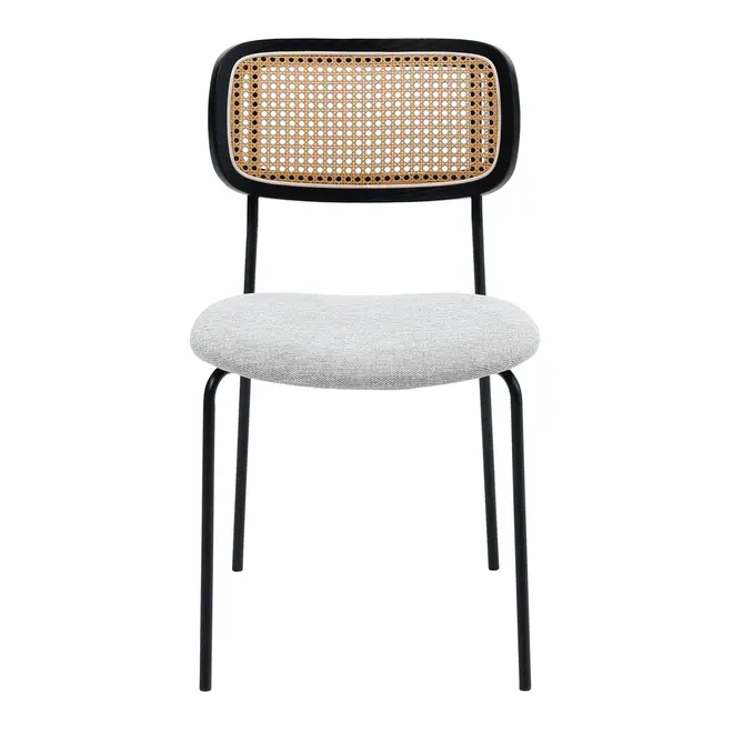 CADEIRA DE JANTAR MCM ORIENT - PRETO/NATURAL - Foto 2