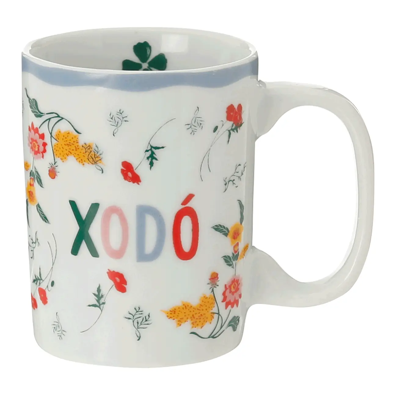 CANECA 160 ML BOUQUET XODÓ - BLEU CENDRÉ/MULTICOR - Foto 1