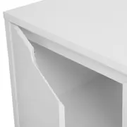 BUFFET 2 PORTAS/3 GAVETAS 1,60 M X 46 CM INDOOR - BRANCO/BRANCO - Foto 6