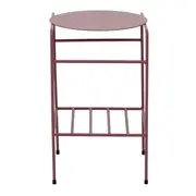 MESA LATERAL C/PRATELEIRA 33 CM X 33 CM NOLA - RUBY MOCHA - Foto 2
