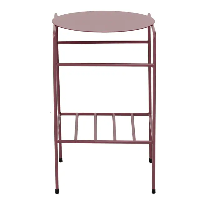 MESA LATERAL C/PRATELEIRA 33 CM X 33 CM NOLA - RUBY MOCHA - Foto 2