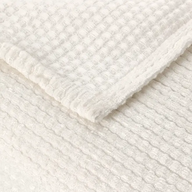 MANTA PARA SOFÁ 1,40 M X 1,60 M BLANC - OFF WHITE - Foto 4