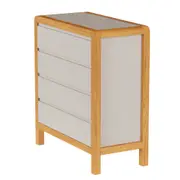 CÔMODA 4 GAVETAS 90 CM X 45 CM KANT - CAMELO/AMÊNDOA - Foto 28