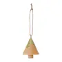 KIT COM 2 PINGENTES ÁRVORE E BOLA VILAREJO NOEL - ÁLAMO/OURO - Foto 2