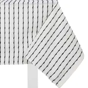 TOALHA DE MESA 1,40 M X 2,10 M UTTU - BRANCO/PRETO - Foto 3